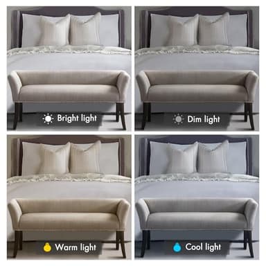 Madison Park Accent Bench, Upholstered with Nailhead Trim, & Padded Seat Entryway Bench Small, End of Bed Bench with Back, 49.5" W x 19.25" D x 23" H, Grey - Image 9