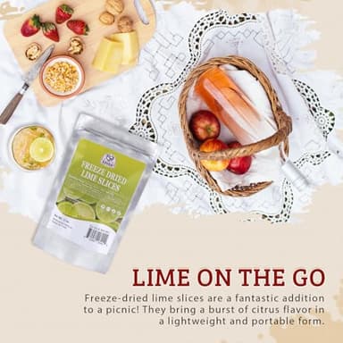 52USA Freeze Dried Lime – 3oz – Naturally Preserved, Intense Flavor, Perfect for Cooking, Drinks, and Snacks – No Added Sugar or Preservatives - Image 5
