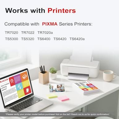 Ankink Compatible Ink Cartridge Replacement for Canon 260 261 260XL 261XL PG-260 CL-261 XL Cartridges for Cannon TR7020 TR7020a TR7022 TS6420 TS6400 TS5300 TS5320 TS6420a (Black and Tricolor,2-Pack) - Image 3