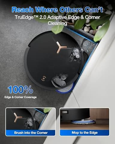 ECOVACS DEEBOT T50 MAX PRO Omni Robot Vacuum and Mop, 18,500Pa Blast Suction, 18mm Auto-Lift, ZeroTangle &TruEdge 2.0, AIVI 3.0 Obstacle Avoidance, Auto Hot Water Mop Wash/Dry/Refill, Self-Emptying - Image 4
