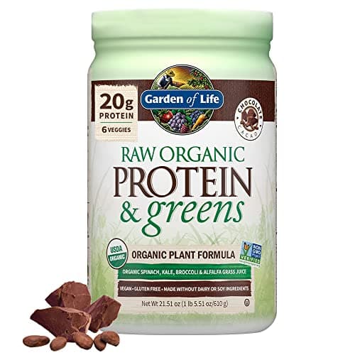 Garden of Life Raw Organic Protein & Greens, Chocolate Cacao, 1 lb 5.51 oz (610 g) - Image 1