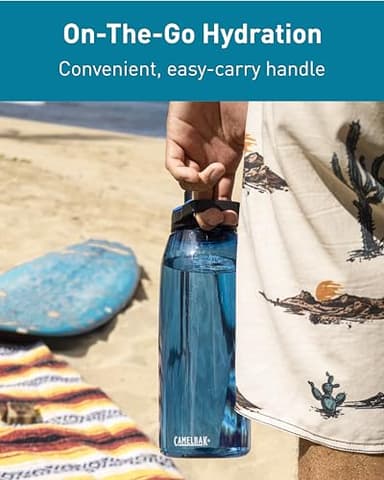 CamelBak Chute Mag BPA Free Water Bottle with Tritan Renew - Magnetic Cap Stows While Drinking, 25oz, Charcoal - Image 6