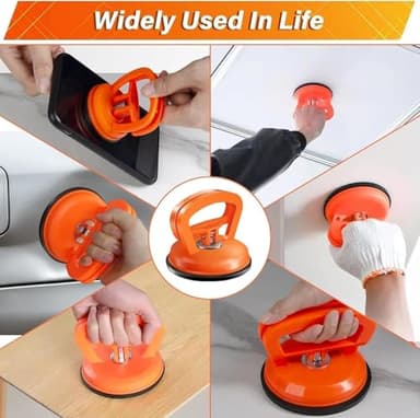 WASAIQI Dent Puller,Car Dent Puller 3 Pack Dent Remover Tool Suction Cup Dent Puller Dent Removal Kit for Car and Dent Repair Kit for Car Body,Tiles Lifting,Objects Moving,Screen (Yellow+White) - Image 6