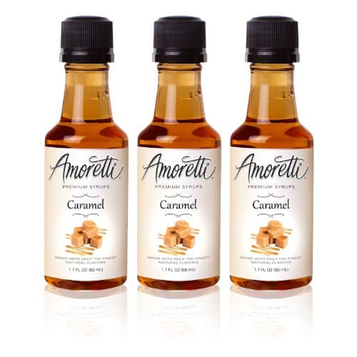 Amoretti Premium Caramel Syrups 50ml 3 Pack