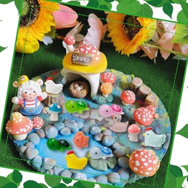 420 Pcs Mini Resin Animals 12 Styles Resin Animals Figurines Bulk for Fairy Garden Miniature Dollhouse Accessories Hide Crafts Decor - Image 4