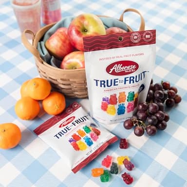 Albanese World's Best True to Fruit™ – American Favorite Fruits Gummies, 2.5oz Bag (Pack of 12), Individually Wrapped Soft & Chewy Candy Snacks - Image 4