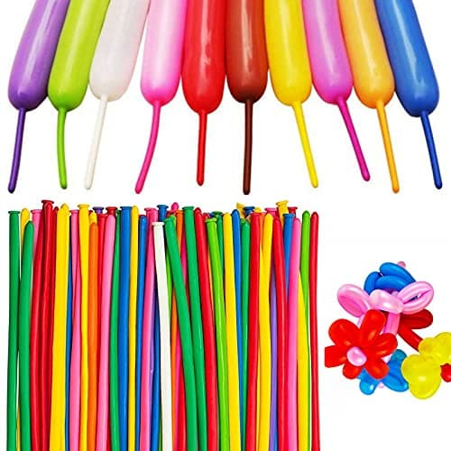 100pcs 260 Multi Long Balloons for Animal Modeling, Premium Quality Latex Twisting Balloons for Christmas Birthday Wedding Party Decorations - Image 1