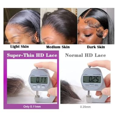 Body Wave Lace Front Wigs Human Hair 200% Density Glueless HD Transparent 13×4 Lace Frontal Wigs Human Hair Brazilian Virgin Wig for Women Pre Plucked Bleached Knots with Baby Hair(24 Inch) - Image 4