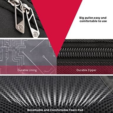 Swissdigital Design Travel Backpack for men, TSA Friendly USB Charging RFID Protection Business Backpack Fits 15.6" Laptops Black | J14-BR - Image 8