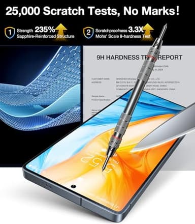 UltraGlass Unbreak 9H+ Glass for Samsung Galaxy S25 Ultra Screen Protector [Military Grade Shatterproof & Longest Durable] Galaxy Screen Protector S25 Ultra Tempered Glass Full Coverage, 2 Pack - Image 4