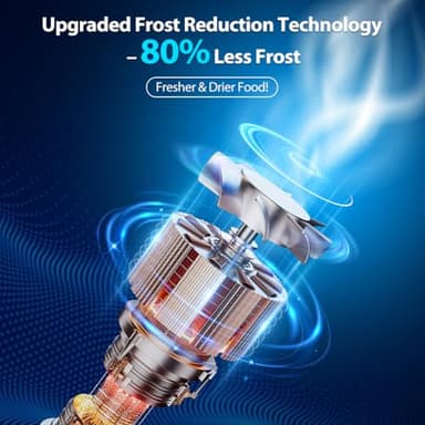 4.2 Cubic Feet Deep Chest Freezer, LifePlus Compact Freezers with 7 Adjustable Thermostat Top Open Door Freezer Compressor Cooling with Rmovable Storage Basket for Home Kitchen Office and Bar Grey - Image 6