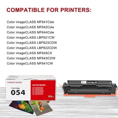 054 Toner Cartridge Set 054H MF644Cdw MF642Cdw Compatible Replacement for Canon 054 054H CRG-054 Color ImageCLASS MF644Cdw MF642Cdw LBP622Cdw MF641Cw Printer Ink (Black Cyan Magenta Yellow, 4-Pack) - Image 2