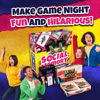 Social Memory - Strategic Twist On Classic Memory Game! Engaging Matching Cards for Families, Adults, Kids and Seniors. Perfect for Game Night, 2-5 Players, and Overall Family-Friendly Fun - Image 6