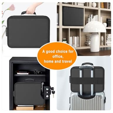 DocSafe 5200°F Document Organizer with Lock,Upgraded Heat Insulated Fireproof＆Waterproof Box 8 Layers File Organizer,Portable Home Travel Safe Storage for Important Documents, Files and More - Image 7