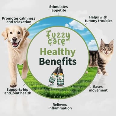2Pack Hemp Oil for Dogs & Cats, Anxiety & Stress Relief Drops with Omega 3-6-9,Hemp Oil Helps with Pain, Stress, Sleep, Arthritis, Seizures Support, Calming Pet Supplement for Small & Large Pets - Image 3