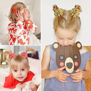 Choicbaby 2.3 Inches Mini Baby Hair Bows 60pcs Grosgrain Ribbon Toddler Hair Accessories with Alligator Clip Bow for Baby Girls Toddlers Gift - Image 5