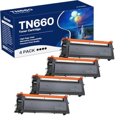 TN660 Toner Cartridge Replacement Compatible for Brother TN 660 TN-660 TN630 High Yield to use with HL-L2380DW HL-L2320D HL-L2340DW DCP-L2540DW MFC-L2700DW MFC-L2720DW Printer (Black, 4 Pack) - Image 1