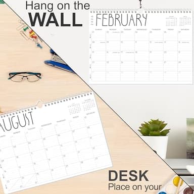 GuassLee Wall Calendar 2026 12 Months Planner Through Jan. 2026 to Dec 2026 17" X 12" Paper Monthly Planner Wall Hanging Calendar with Thick Paper for Easy Organizing - Image 6