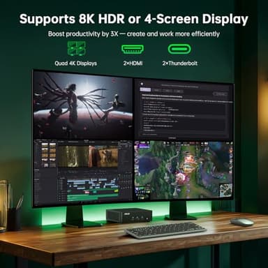 ASUS NUC 15 Pro Small Desktop Computer, Intel Series 2 Core Ultra 7 255H, 64GB DDR5 RAM, 2TB PCIe SSD, Intel Arc 140T GPU, 8K Display, Win 11 Pro, Thunderbolt 4, WiFi 7, for Research Lab & AI Training - Image 7