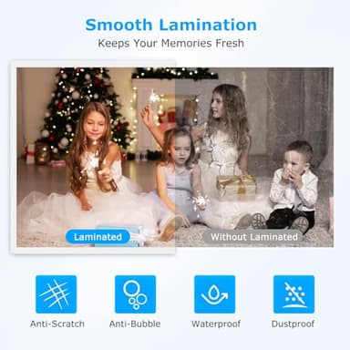 BONSEN A4 Laminator Machine, 9.33-Inch Thermal Laminator with Never Jam Technology, 100 Laminating Sheets, Laminates Photos Cards Documents, 4-in-1 Personal Laminators for Teachers Home Office School - Image 6