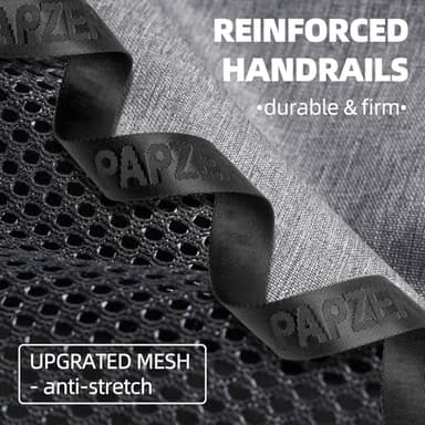 PAPZER Top Loading Medium Cat Carrier with Privacy Curtain, Delta Approved TSA Pet Travel Crate Suitcase Luggage Sleeve, Soft-Sided Dog Kennel Bag 18x11x11 United Airline Approved Under Seat Grey - Image 4