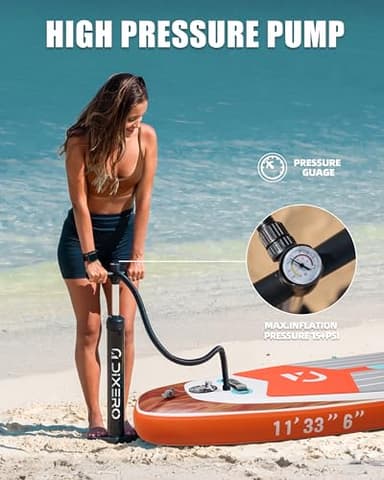 Dixero Inflatable Stand Up Paddle Board with SUP Accessories, Anti-Slip EVA Deck, 11'*33" Inflatable Paddle Boards for Adults & Youth of All Skill Levels - Image 5
