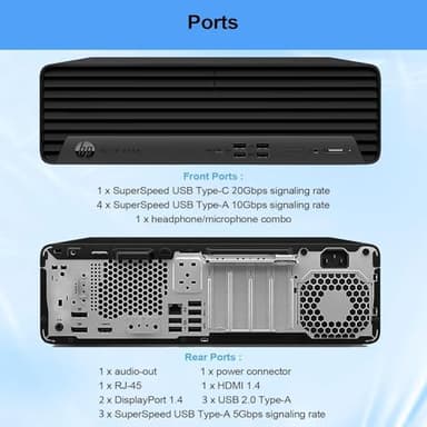 HP Elite Desk SFF 600 G9 Business Desktop Computer, 13th Gen Intel 16-Core i7-13700 Processor, 16GB DDR5 RAM, 512GB PCIe SSD, Small Form Factor, Wi-Fi, Type-C, DisplayPorts, HDMI, Windows 11 Pro - Image 4