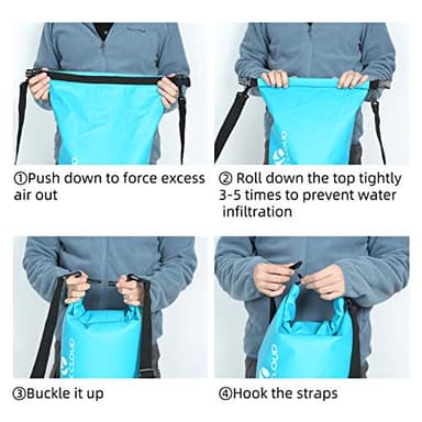 ROCK CLOUD Dry Bag Waterproof 30L Dry Sack for Kayaking Rafting Boating Beach Surfing Swimming Canoe Camping Hiking Fishing Ski - Image 4