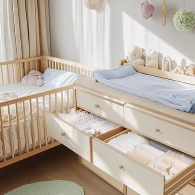 Criusia Drawer Organizer Clothes, 10 Pack Dresser Organizer for Baby Clothes, Underwear, Sock- Foldable Closet Organization and Storage Dividers Bins for Nursery, Bedroom (Beige - Image 8