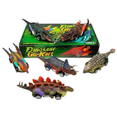 DINOBROS Dinosaur Toy Pull Back Cars,6 Pack Dino Toys for 3 Year Old Boys Girls and Toddlers,Boy Toys Age 3,4,5 and Up,Pull Back Toy Cars,Dinosaur Games with T-Rex - Image 6