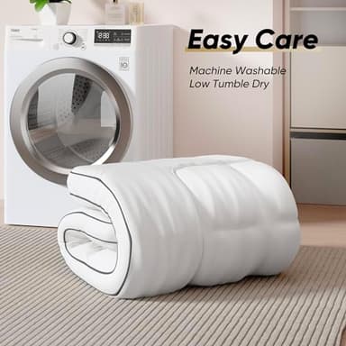 Memory Foam Mattress Topper Queen Size, Dual Layer 4 Inch Mattress Pad,2 Inch Gel Memory Foam Plus 2 Inch Pillow Top Cover with 8-21 Inch Deep Pocket - Image 7