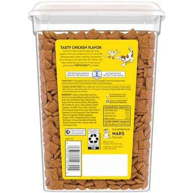 Temptations Classic Crunchy and Soft Cat Treats Tasty Chicken Flavor, 16 oz. Tub - Image 2