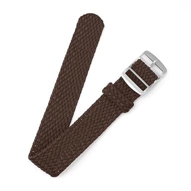 Canvas Nylon Watch Straps, Nylon Braided Watch Band, Replacement Watchband Hook and Loop Straps (16mm,18mm,20mm,22mm) For Men Women (Brown, 18mm) - Image 1