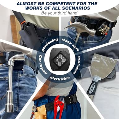 Magnetic Belt Clip & Clip-on Tape Measure Holster, Portable Tool HolderDesigned for Climbing Activities to Hold Tools Like Tape Measure, Nails, Screws, Wrenches - Image 4