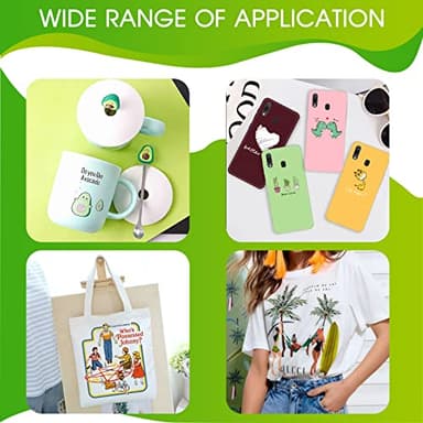 CenDale Premium DTF Ink 600ML- DTF Transfer Ink for PET Film, Refill for DTF Printers Epson ET-8550, XP-15000, L1800, L805, R1390, R2400, Heat Transfer Printing Direct to Film (100ml x 6, CMYK Wh) - Image 6