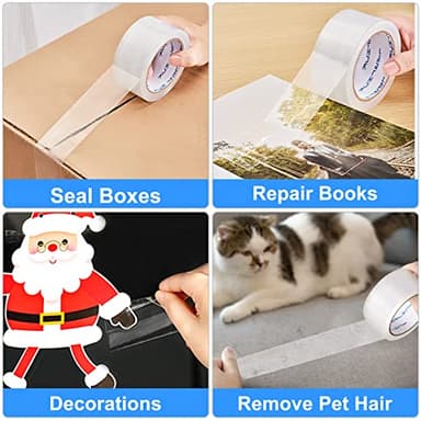 JARLINK Clear Packing Tape (18 Rolls), Heavy Duty Packaging Tape for Shipping Packaging Moving Sealing, 2.7mil Thick, 1.88 inches Wide, 60 Yards Per Roll, 1080 Total Yards - Image 6
