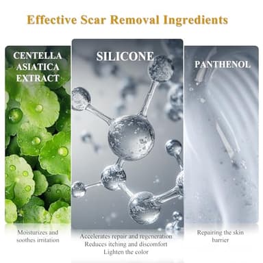 Silicone Scar Cream Scar Gel, Advanced Scar Cream for Surgical Scars, C-Section, Injury, Stretch Marks, Acne, Burns, Keloids, Old & New Scars, 1.85 Oz (55g) - Image 3
