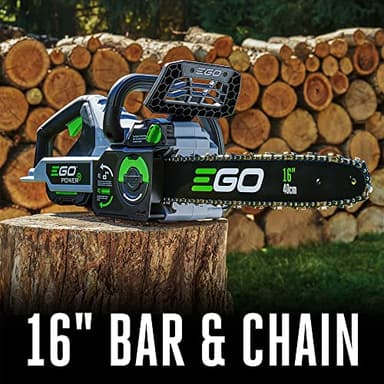 EGO POWER+ Chain Saw, 16” Battery Powered Chainsaw, Electric Cordless, Includes 56V 4.0Ah Battery and Charger – CS1613 - Image 3