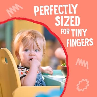 Earth's Best Organic Melty Hoops, Bite-Sized Snacks for Babies 8 Months and Up, Strawberry and Mango, 0.32 Ounce Individual Bags (Pack of 4) - Image 4