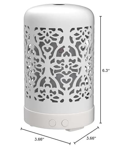 Essential Oil Diffusers Aromatherapy White Humidifier Desk 100ml Diffuser Small Ultrasonic Machine Waterless Auto-Off - Image 8