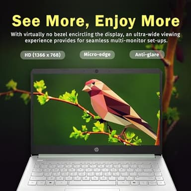 HP Flagship 14" HD Student&Business Laptop W/1 Year Office 365&AI-Copilot, Intel N150 CPU(Beats i3-1115G4), 16GB RAM, 288GB Storage (128GB UFS + 160GB Docking Set), Webcam, Bluetooth, Win 11s, Green - Image 4
