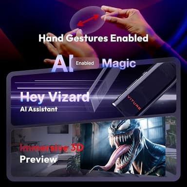 VITURE Pro Neckband, Official Partner of PSPlay, Multi-screen/3DoF/Smooth Follow/Ambient Mode, 3D Player, AI Assistant, Almost Wireless Freedom for Gaming & Streaming, 12GB+256GB - Image 8