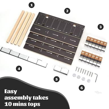 Saichotoy Display Case Compatible with Hot Wheels & Matchbox, 1/64 Scale Diecast Toy Car Storage, Parking Garage Diorama - Freestanding Storage with 4 Levels 24 Spots Maximum 40 Cars - Image 6