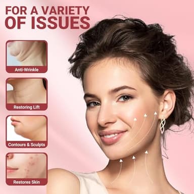 Juskaa Reusable V Line Lifting Mask with Chin Strap for Sleeping,Face Lift Prevent Sagging, Jaw Exerciser,Pink,2X-Large - Image 2