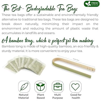 FreshDrinkUS, Premium 60 Soursop Turmeric Tea Bags, 100% Natural, Blend of Soursop Leaves, and Turmeric Root. Made with Natural Material Tea Bags. No Sugar, Vegan. - Image 8