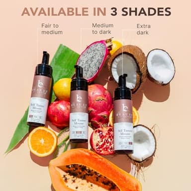 Self Tanner Mousse - USA Made with Natural & Organic Ingredients, Self Tanning Mousse for Dark Fake Tan, Sunless Tanner, Clear & Non Toxic Tanning Foam for Streak Free Finish & Natural Glow - Image 9