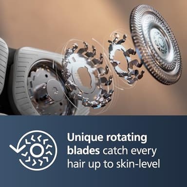 Philips Norelco Shaver Series 9000 Space Grade Edition, Wet & Dry Electric Shaver, with Lift & Cut Shaving System, Pop-up Trimmer, Cleaning Pod & 3 Cartridges, Charge Stand & Travel Case, S9979/92 - Image 3