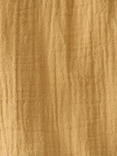 little planet by carter's unisex-baby Organic Cotton Overall Jumpsuit, Ochre Solid, 9 Months - Image 4