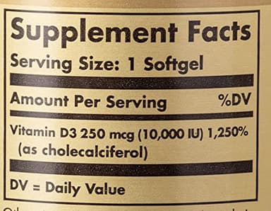 Solgar Vitamin D3 (Cholecalciferol) 250 MCG (10,000 IU), 120 Softgels - Helps Maintain Healthy Bones & Teeth - Immune System Support - Non GMO, Gluten/ Dairy Free - 120 Servings - Image 10