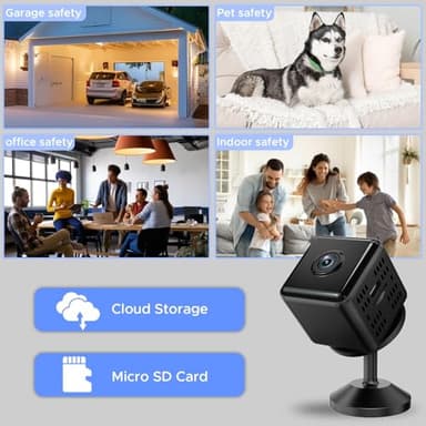 Kxrgnst Hidden Cameras -WiFi Wireless -Nanny Cam -1080P HD Security Camera-Best Mini -Car Cameras for Surveillance-Surveillance Camera with Motion Detection and Night Vision - Image 7